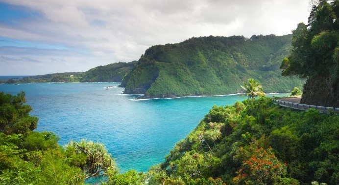 Maui Coastline with Road to Hana _2