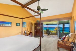 One Bedroom Oceanfront Premium Suite Bedroom